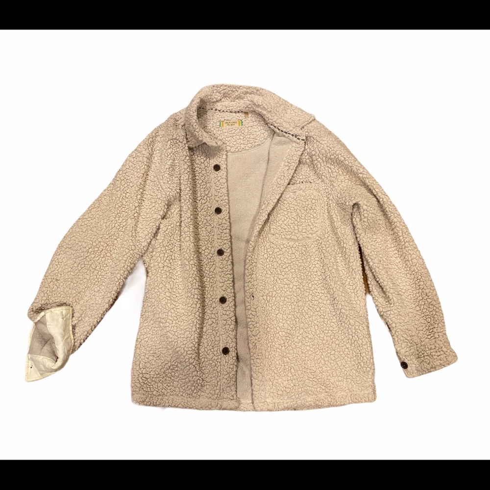 True Grit oversized Sherpa jacket